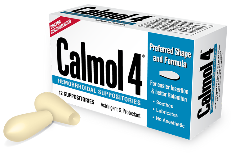 ResiCal, Inc. » Calmol 4® Hemorrhoidal Suppositories