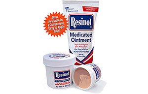 Resinol available in a jar or tube