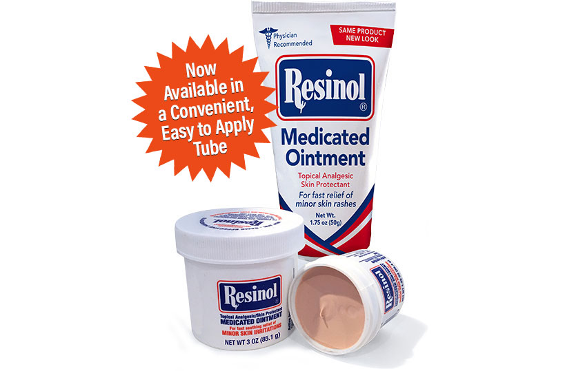 Resinol available in a jar or tube