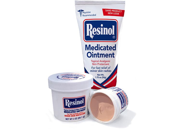 Resinol is available in jars and tube